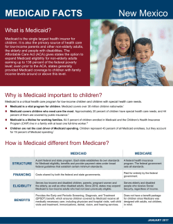 MEDICAID FACTS New Mexico