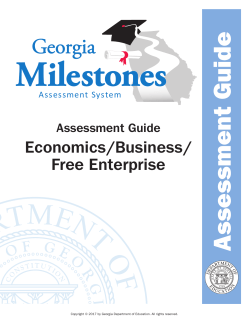 Georgia Milestones Economics/Business/Free Enterprise EOC