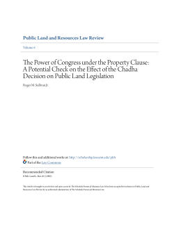 The Power of Congress under the Property Clause: A Potential