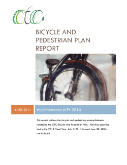 bicycle and pedestrian plan report