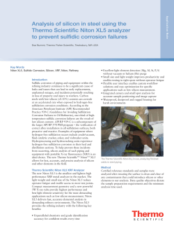 Analysis of silicon in steel using the Thermo Scientific Niton XL5