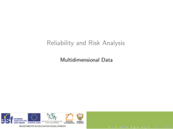 Multivariate statistical data File
