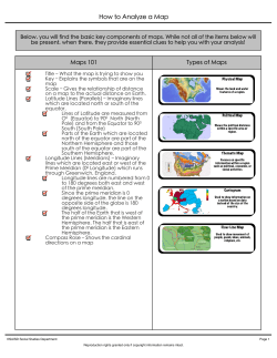 How to Analyze a Map