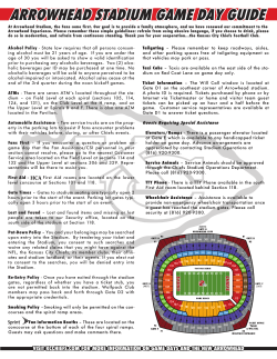 arrowhead stadium game day guide