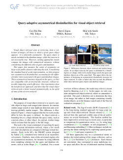 Query-Adaptive Asymmetrical Dissimilarities for Visual Object