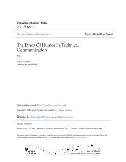 The Ethos Of Humor In Technical Communication