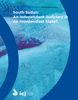South Sudan: An Independent Judiciary in An Independent State?