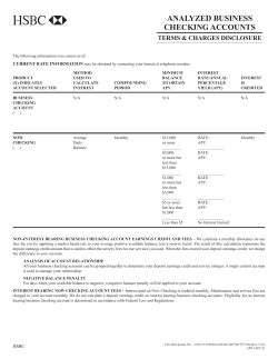 analyzed business checking accounts