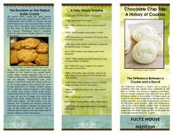 Chocolate Chip Trip: A History of Cookies