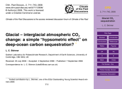 Glacial &ndash; interglacial atmospheric CO2 change: a simple