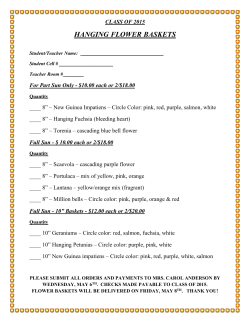 hanging flower baskets - Manasquan Public Schools