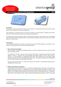 G59 Embedded Generator (CHP) Applications V4.0
