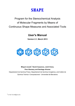 User`s Manual - Electronic Structure Group