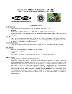 Fall NEW 7U Girls rules for review