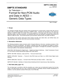 Format for Non-PCM Audio and Data in AES3