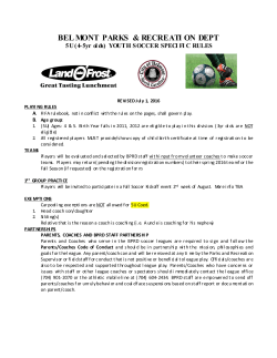 Fall 5U Coed rules for review