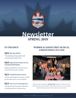 Newsletter - Webber Academy