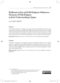 Bodhisattva Jizō and Folk Religious Influences: Elements of Folk