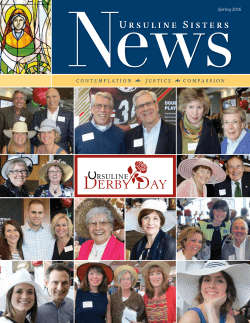 Spring 2016 - Ursuline Sisters of Cleveland