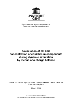 Calculation of pH and concentration of equilibrium components