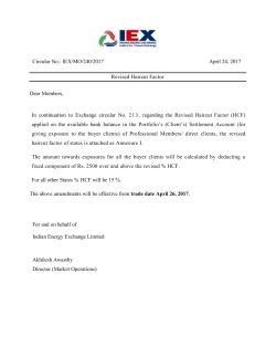 Revised Hair Cut Factor - Indian Energy Exchange