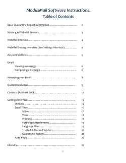 ModusMail Software Instructions.