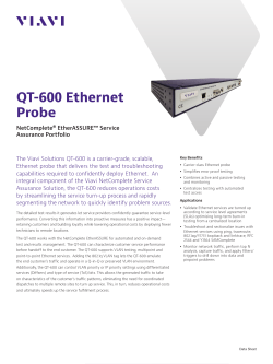 QT-600 Datasheet