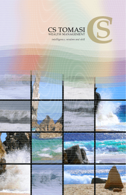 Brochure - CS TOMASI WEALTH MANAGEMENT