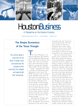 The Simple Economics of the Texas Triangle