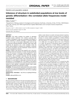 Inference of structure in subdivided populations