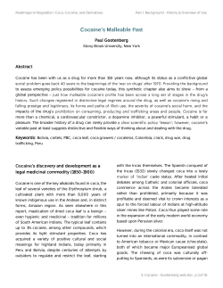 Paul Gootenberg Abstract s discovery and development as a legal