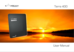 Terra 400 Users Manual - Isatphone Link