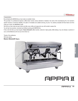 Manual - Nuova Simonelli