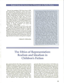 Realism and Idealism in Children`s Fiction
