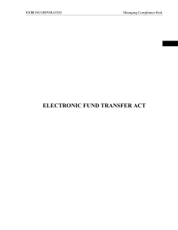 electronic fund transfer act