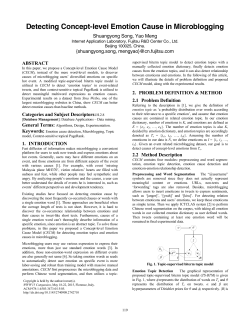 Detecting Concept-level Emotion Cause in Microblogging