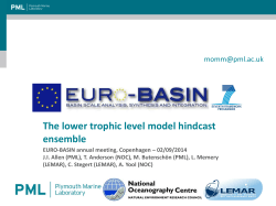 The lower trophic level model hindcast ensemble - EURO