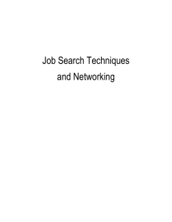 Job Search Guidebook - Laurier Navigator