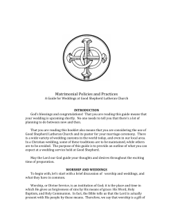 Matrimonial Policies and Practices
