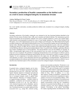 Secondary production of benthic communities at the habitat scale as