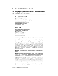 The role of moral disengagement in the enjoyment of real and