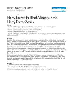 Political Allegory in the Harry Potter Series
