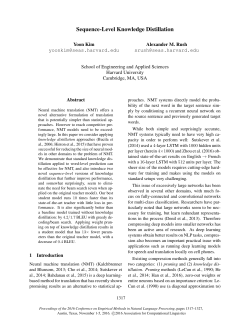 Sequence-Level Knowledge Distillation