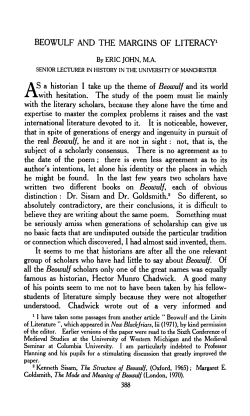 Beowulf - Manchester eScholar - The University of Manchester