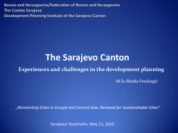 The Sarajevo Canton