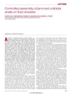 Controlled assembly of jammed colloidal shells on fluid droplets