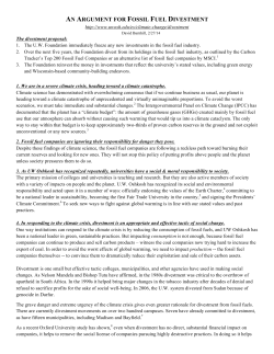 an argument for fossil fuel divestment