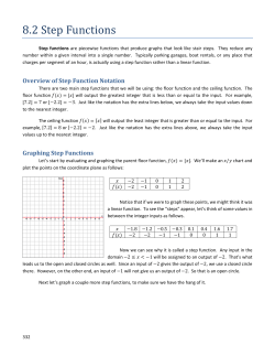 8.2 Step Functions - Charleston CUSD #1