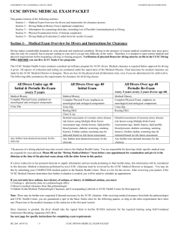 HC 264 Diving Medical Packet 10-9-15