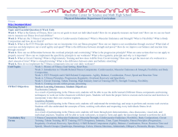 Fitness - Manhattan Center for Science and Mathematics